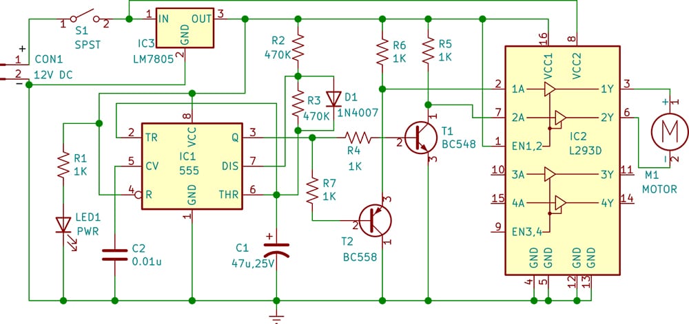 Wiper Control Device Circuit