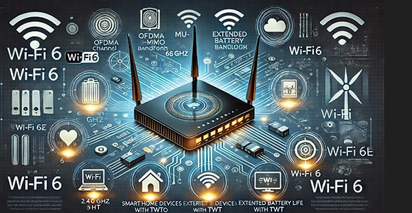 Wi-Fi 6 highlighting its key features