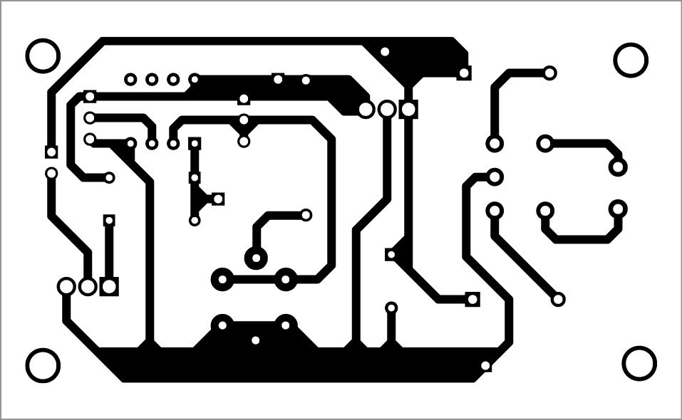 PCB pattern of the LPG leakage detector