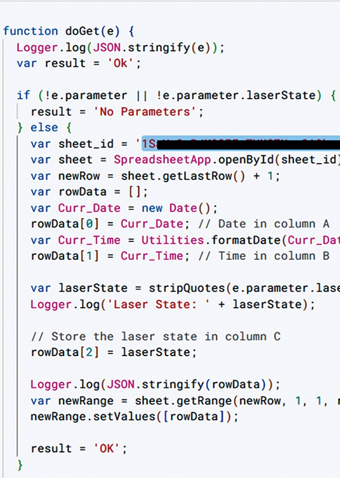 Google Sheet script