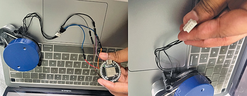Lidar pin connection and lidar connector