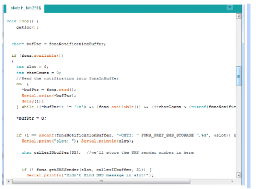 Arduino code loop function checking for 'get location'